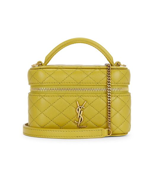 Saint Laurent Metallic Micro Vanity Bag