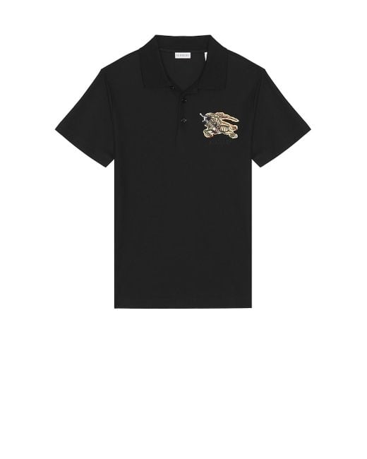 Burberry Black Evan Ekd Polo for men