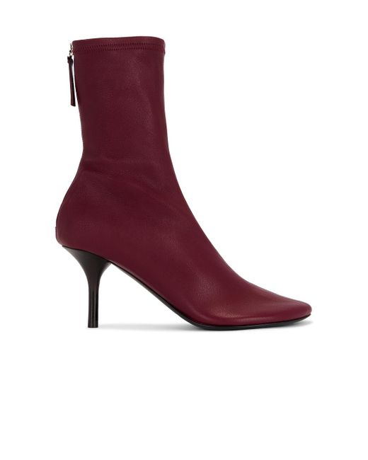 Acne Purple Back Ankle Boot