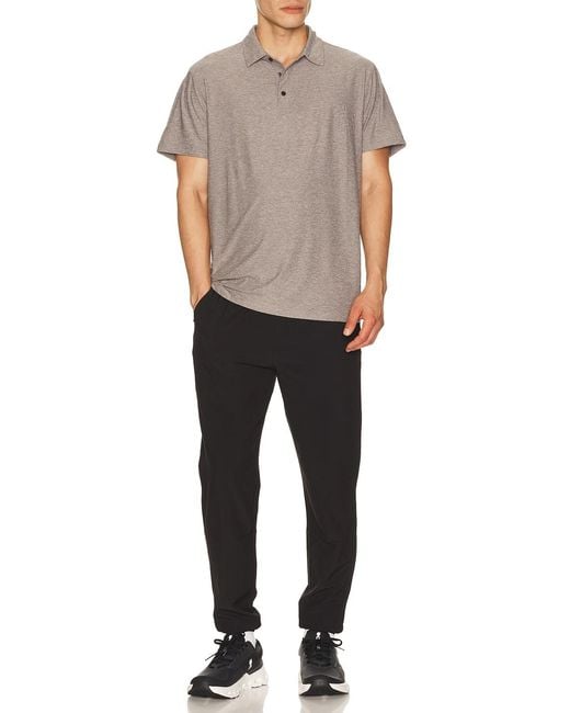 vuori Gray Strato Tech Polo for men