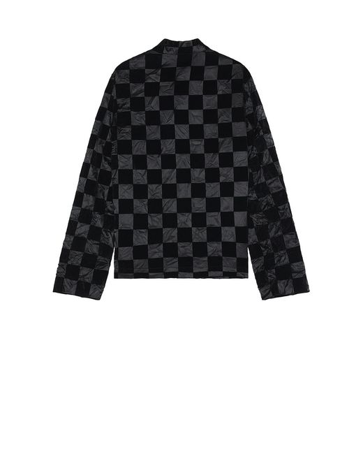 Comme des Garçons Black Checkered Flock Jacket for men