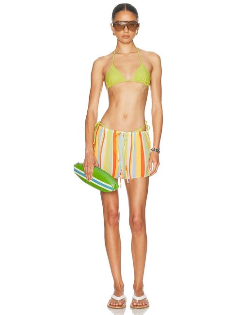 Solid & Striped Yellow The Iris Bikini Top