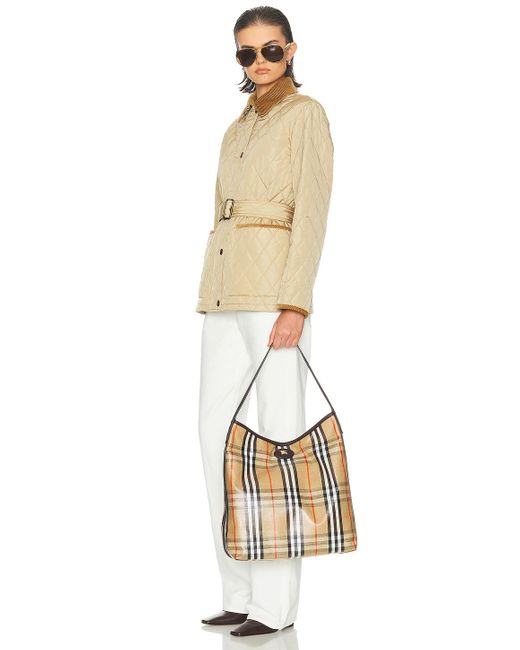 Burberry White Highlands Shoulder Bag