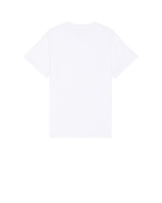 John Elliott White Cropped Campus Pocket Tee for men