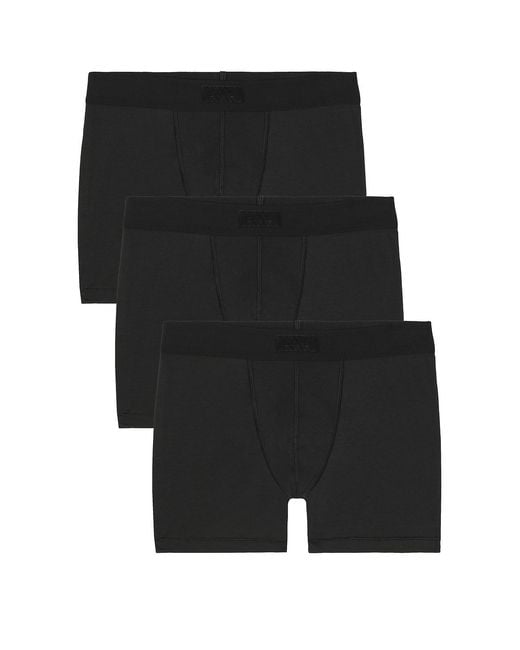 Skims Black Cotton 3 Boxer Brief 3-pack for men