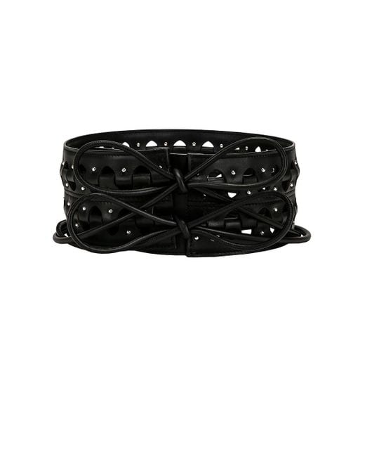 Alaïa Black Hinge Belt