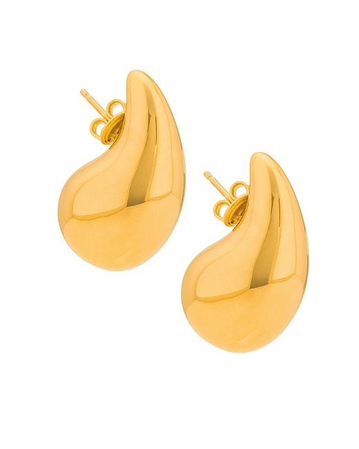 Bottega Veneta Metallic Small Drop Earrings