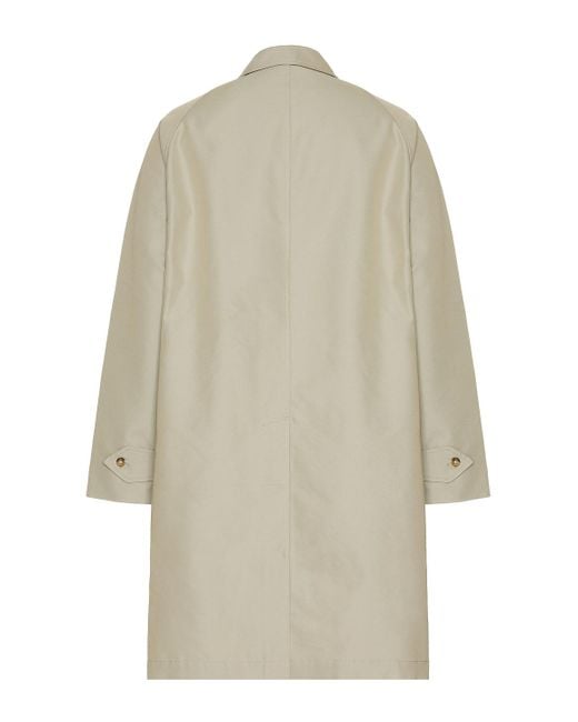 Beams Plus Men's Natural Balmacaan Coat T C Gabardine