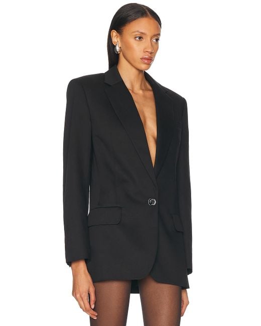Alexandre Vauthier Black Cotton Tailoring Blazer