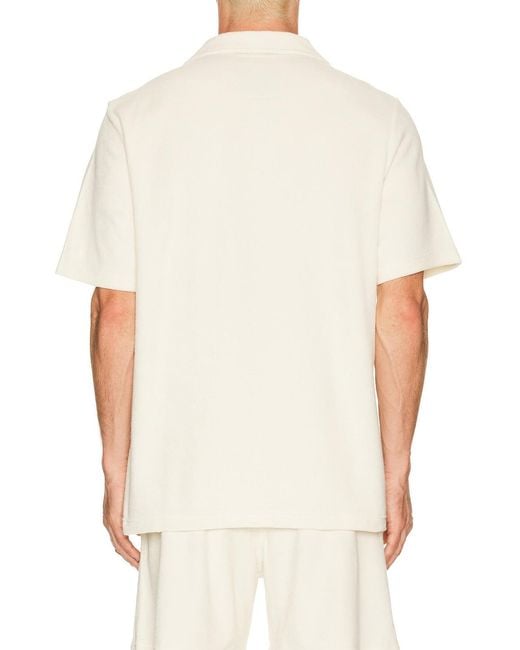 Oas White Serif Polo for men
