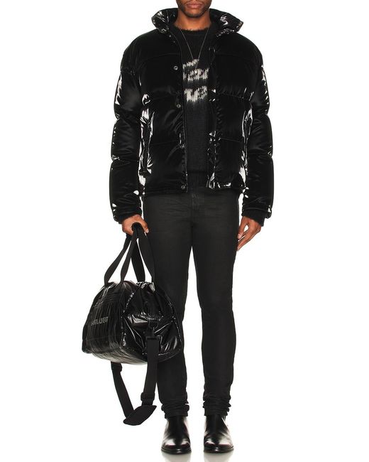 Saint Laurent Black Doudoune Oversize Jacket for men