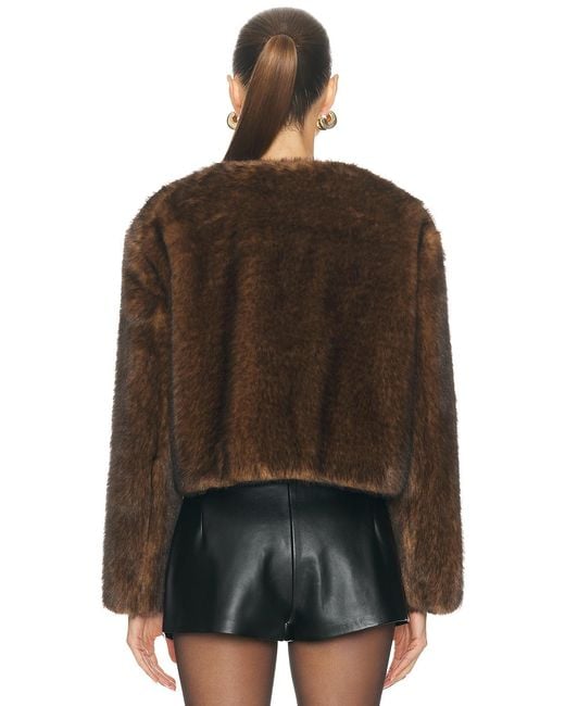 Marc Jacobs Brown Teddy Cropped Jacket
