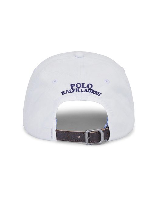 Polo Ralph Lauren White Stretch Chino Cap for men