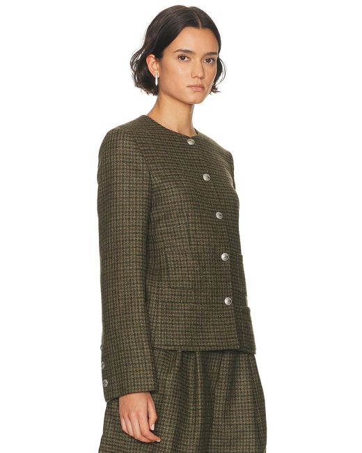 Bode Green Morris Houndstooth Rice Jacket