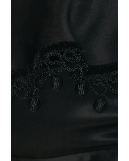 Bode Black Ruffle Bra Top
