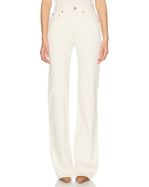 Saint Laurent White Bootcut Leg Jeans