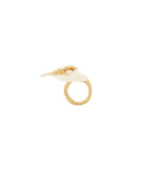 Chloé Metallic Flower Ring