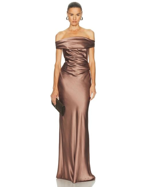 The Sei Multicolor Bardot Gown