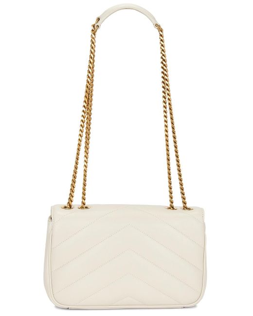 Saint Laurent Natural Small Loulou Chain Bag
