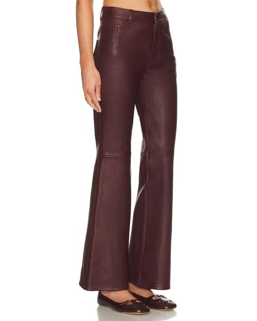 Chloé Red Leather Pant
