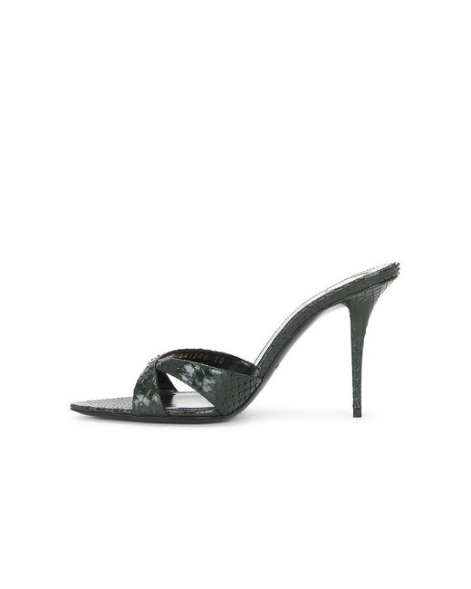 Saint Laurent Multicolor Gippy Python Mule Sandal