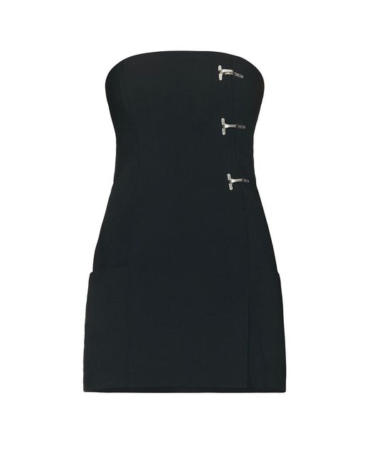 Halo Black Construct Lock Dress