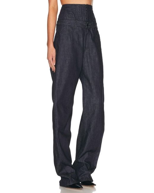 Mugler Blue Straight Leg