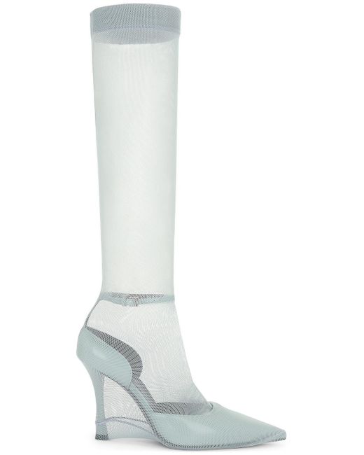 Givenchy White Show Stocking Pump