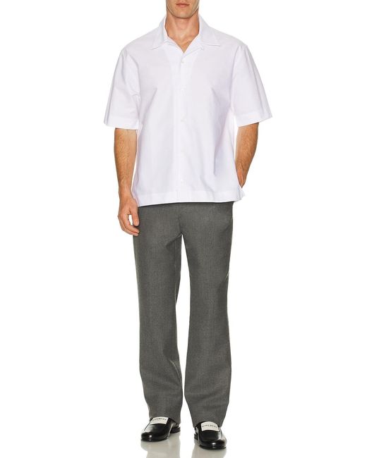 Givenchy White Bowling Shirt for men