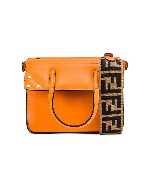 Fendi Orange Flip Mini Handbag