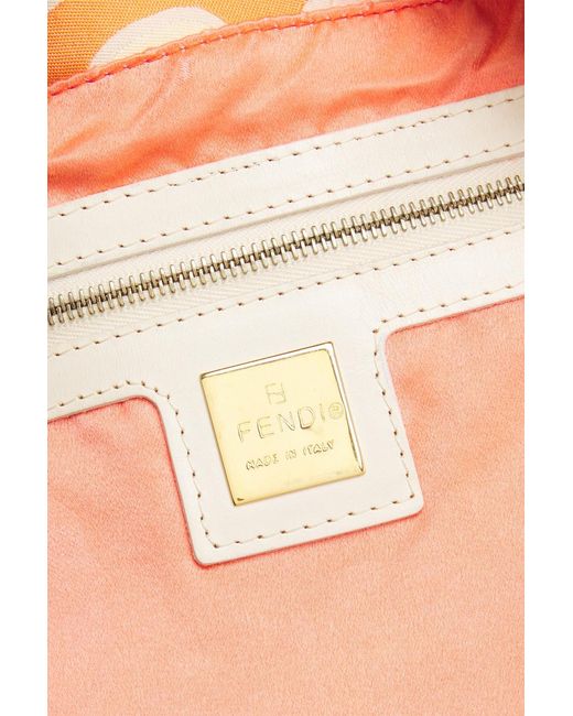 Fendi Orange Psychedelic Tote Bag