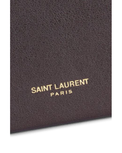 Saint Laurent Gray Large Flap Wallet