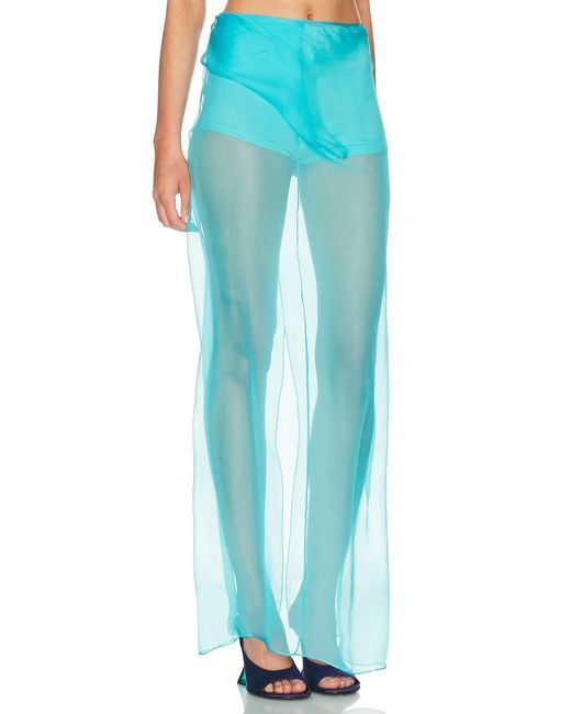 SEV Blue Draped Skirt