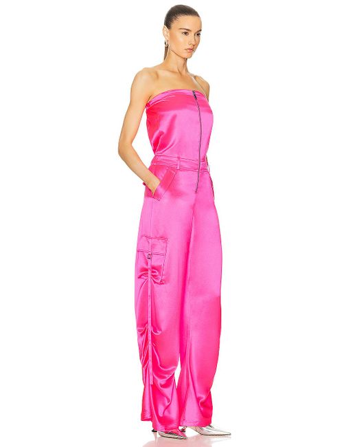 retroféte Pink Estrella Jumpsuit