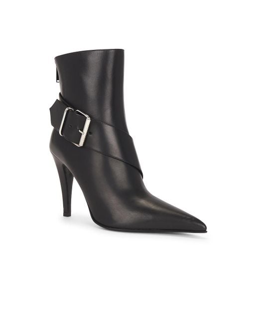 McQueen Black Heeled Ankle Boot