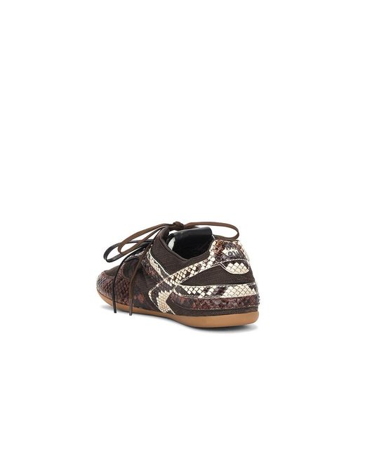 Miu Miu Brown Nylon & Ayers Sneaker