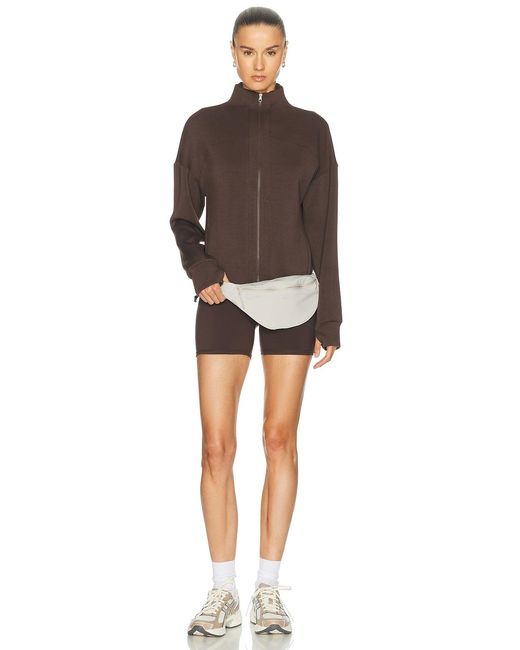 Varley Brown Tayah Zip Through Jacket