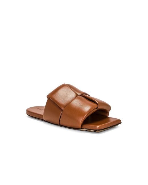 Bottega Veneta Brown Patch Mule Flat Sandal