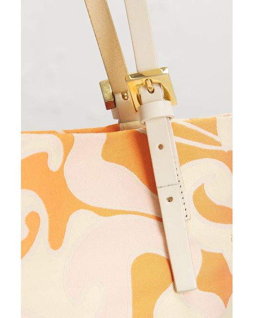 Fendi Orange Psychedelic Tote Bag