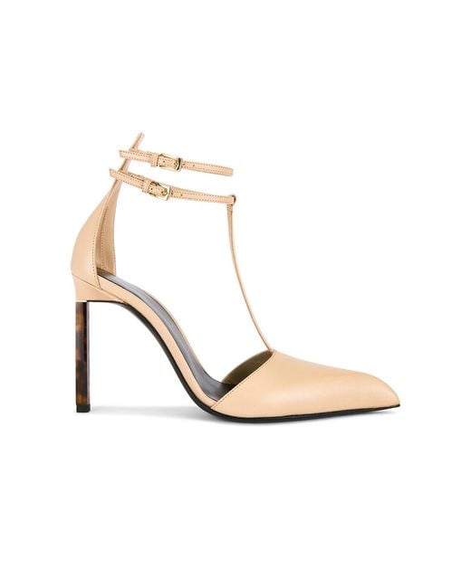 Tom Ford White Kid T Strap 105 Pump