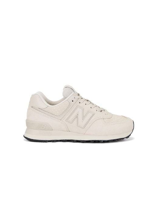 New Balance White 574 Sneaker