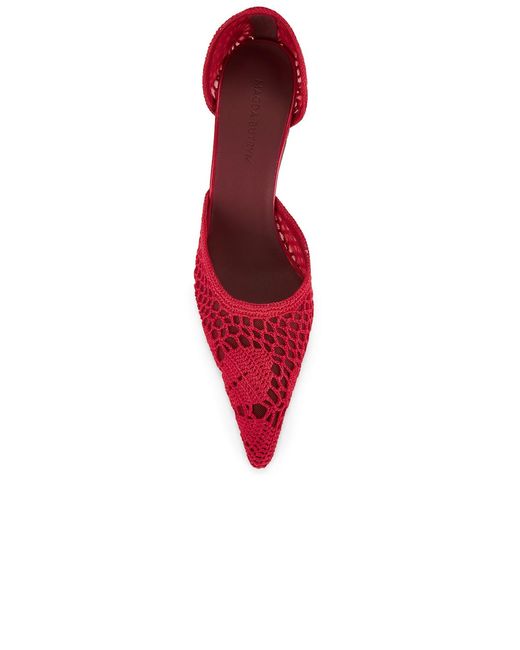 Magda Butrym Red Crochet Pump