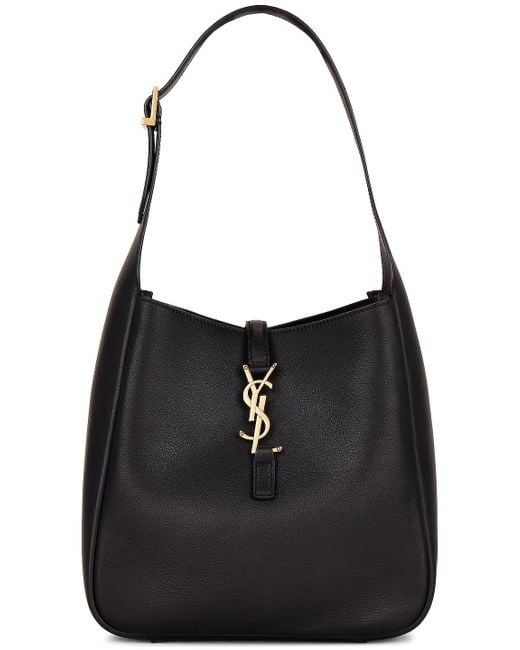 Saint Laurent Small Le 5 A 7 Supple Hobo Bag in Black Lyst