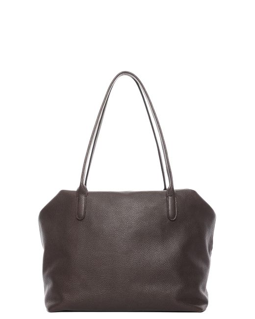トートバッグ The Row Henri bag brown in grained leather Henri Bag Brown in Leather – The Row