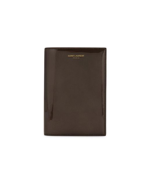 Saint Laurent Brown Passport Case