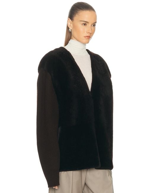 Jil Sander Black V Neck Pullover Sweater