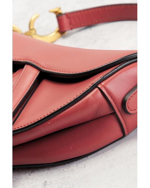 Dior Pink Mini Saddle Bag