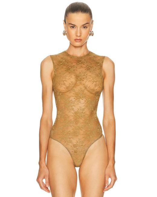 Alex Perry Green Sleeveless Bodysuit