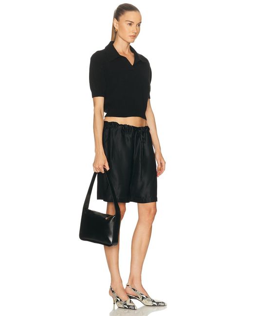 Khaite Black Lori Squared Bag