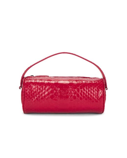 The Row Red Round 90's Python Bag